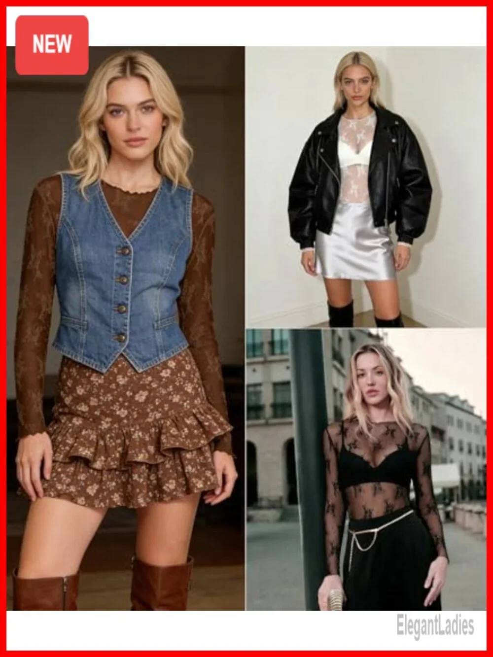 Sheer Mesh Long Sleeve Floral Blouse Mock Neck Ruffle Top Sexy Clubwear